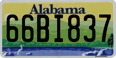 AL license plate 66BI837