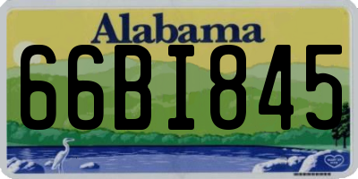 AL license plate 66BI845