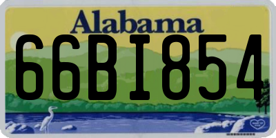 AL license plate 66BI854