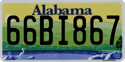 AL license plate 66BI867