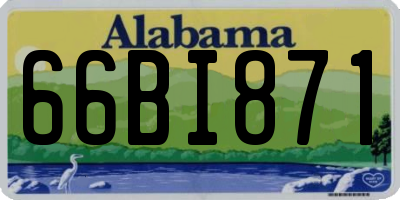 AL license plate 66BI871