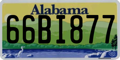 AL license plate 66BI877