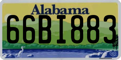 AL license plate 66BI883