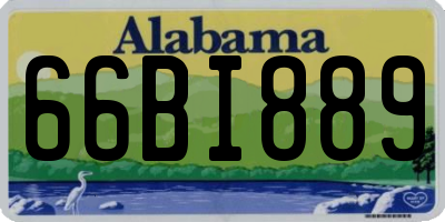 AL license plate 66BI889