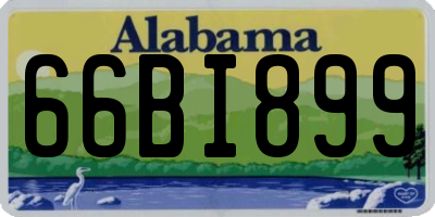 AL license plate 66BI899