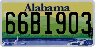 AL license plate 66BI903