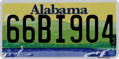 AL license plate 66BI904
