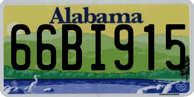 AL license plate 66BI915