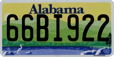 AL license plate 66BI922