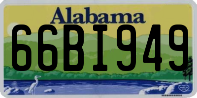 AL license plate 66BI949