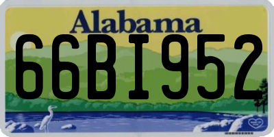 AL license plate 66BI952