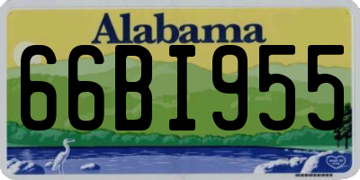 AL license plate 66BI955