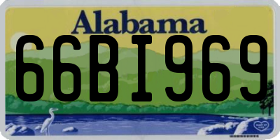 AL license plate 66BI969