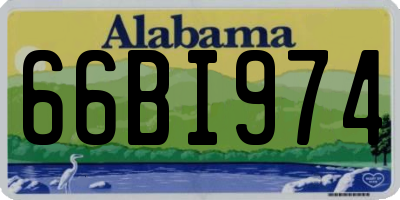 AL license plate 66BI974