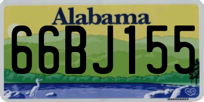 AL license plate 66BJ155
