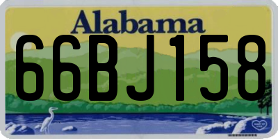 AL license plate 66BJ158