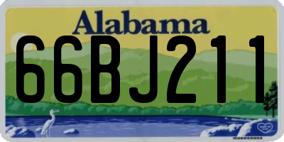 AL license plate 66BJ211