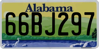 AL license plate 66BJ297