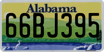 AL license plate 66BJ395