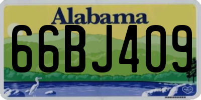 AL license plate 66BJ409