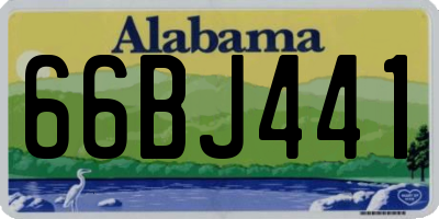 AL license plate 66BJ441