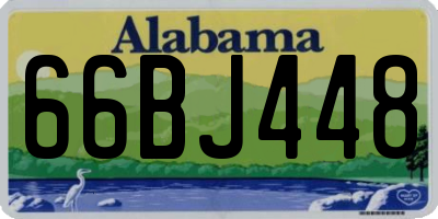 AL license plate 66BJ448