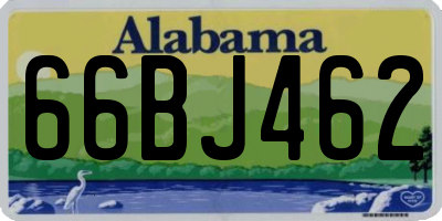 AL license plate 66BJ462