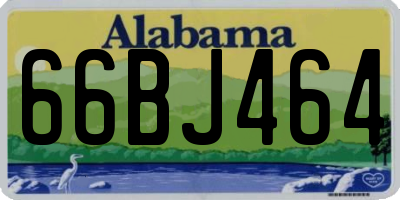 AL license plate 66BJ464