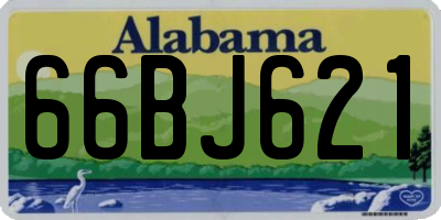 AL license plate 66BJ621
