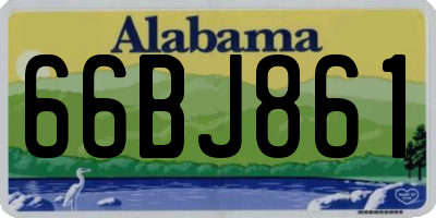 AL license plate 66BJ861