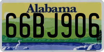 AL license plate 66BJ906