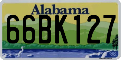 AL license plate 66BK127
