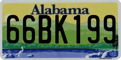 AL license plate 66BK199