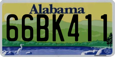 AL license plate 66BK411