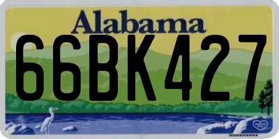 AL license plate 66BK427