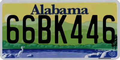 AL license plate 66BK446