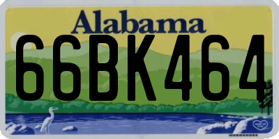 AL license plate 66BK464