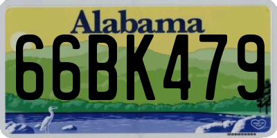 AL license plate 66BK479