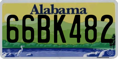 AL license plate 66BK482