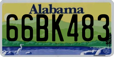 AL license plate 66BK483