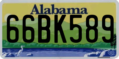 AL license plate 66BK589