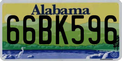 AL license plate 66BK596