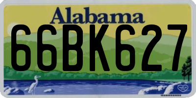 AL license plate 66BK627