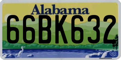 AL license plate 66BK632