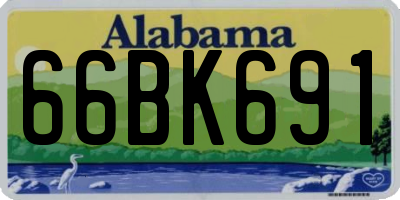 AL license plate 66BK691