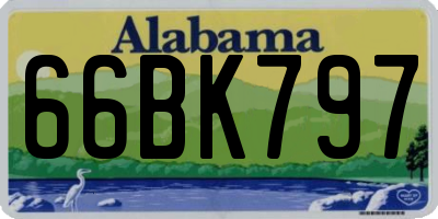 AL license plate 66BK797