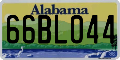 AL license plate 66BL044