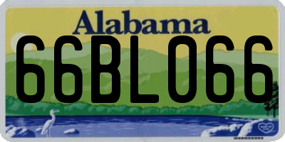 AL license plate 66BL066