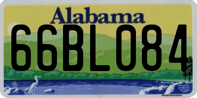 AL license plate 66BL084