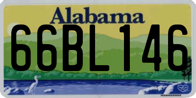 AL license plate 66BL146